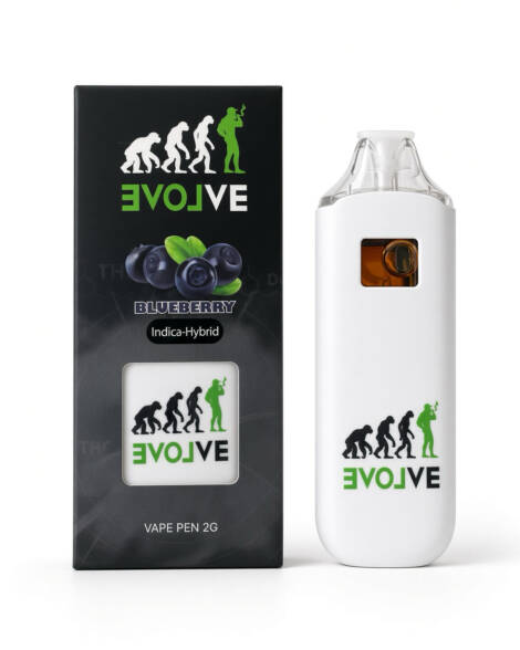 Evolve THC Vape Blueberry flavour